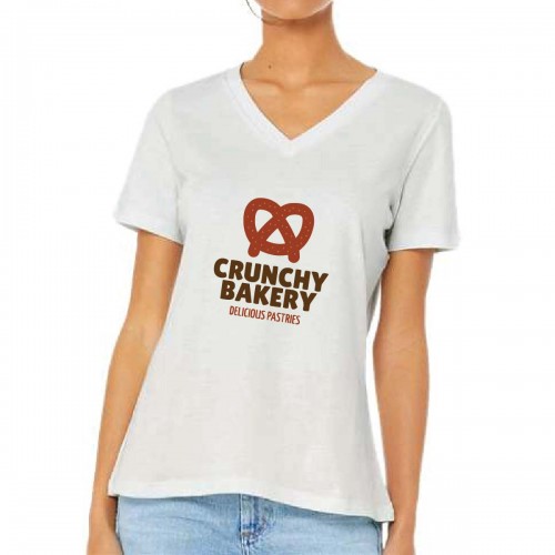 BELLA + CANVAS Women’s Relaxed Jersey V-Neck Tee