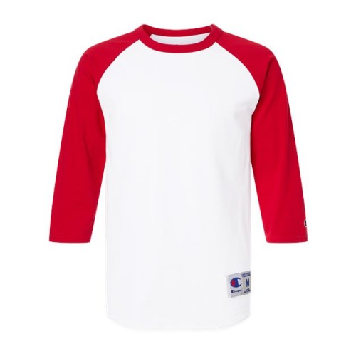 Champion Unisex Raglan Sleeve Baseball T-Shirt