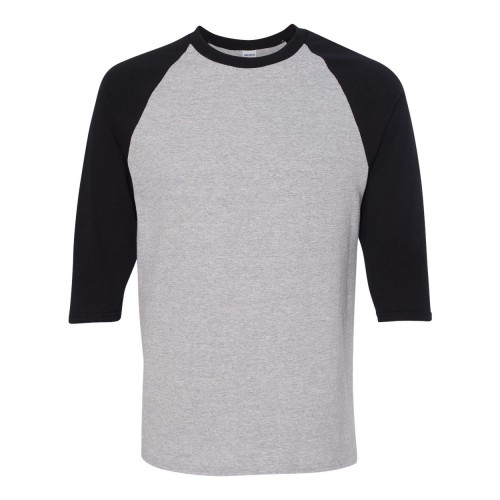 Gildan Unisex Heavy Cotton™ Raglan Three-Quarter Sleeve T-Shirt