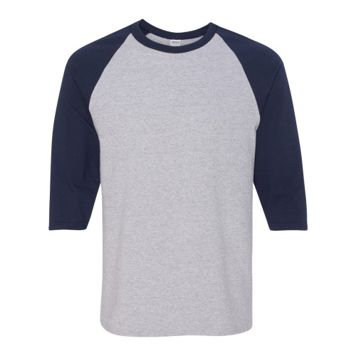Gildan Unisex Heavy Cotton™ Raglan Three-Quarter Sleeve T-Shirt
