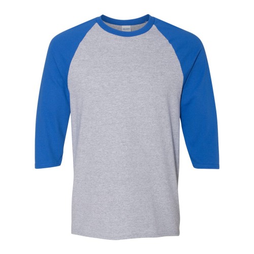 Gildan Unisex Heavy Cotton™ Raglan Three-Quarter Sleeve T-Shirt