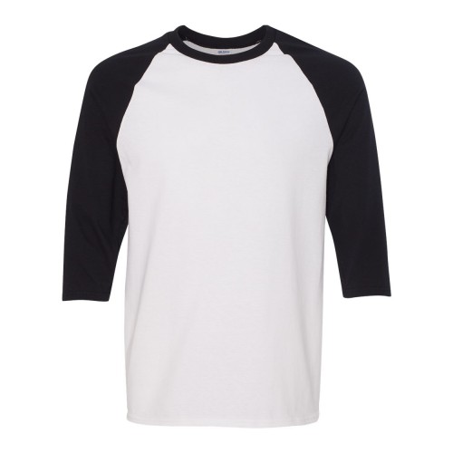 Gildan Unisex Heavy Cotton™ Raglan Three-Quarter Sleeve T-Shirt