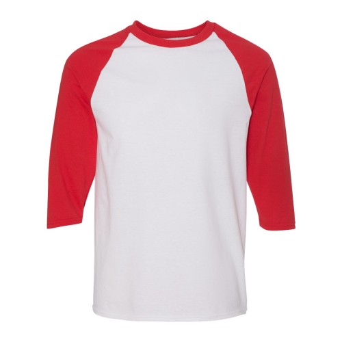 Gildan Unisex Heavy Cotton™ Raglan Three-Quarter Sleeve T-Shirt