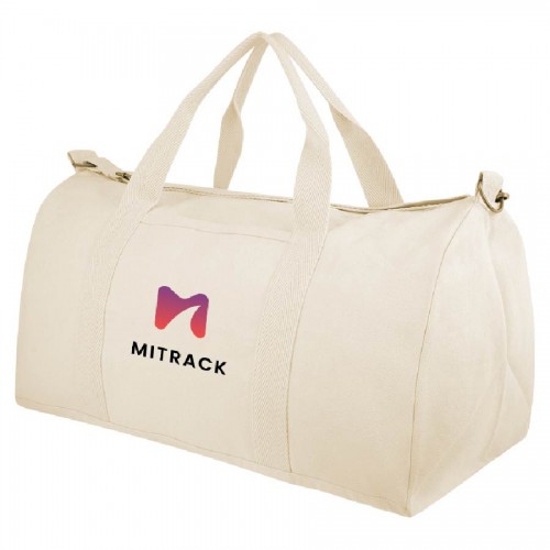 Aware™ Recycled Cotton Flat Bottom Duffel Bag