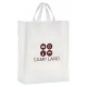 Clear Frosted Loop Shopper Bag - 13x16x5