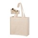 Heavyweight Cotton Tote Bag with 2 Bottle Holders
