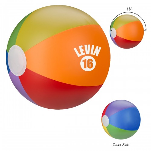 16" Rainbow Beach Ball 16" Rainbow Beach Ball