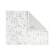 Embroidered Ruched Faux Fur Recycled Polyester Blanket