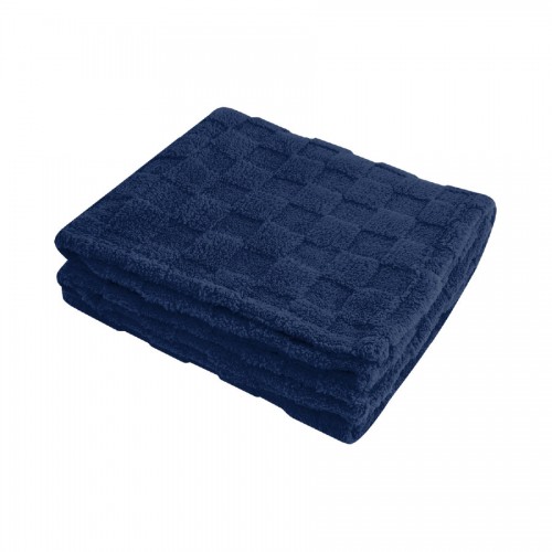 Embroidered rPET Checkered Sherpa Blanket