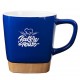 11oz Ceramic Mug with Removable Bamboo Coaster
