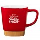 11oz Ceramic Mug with Removable Bamboo Coaster