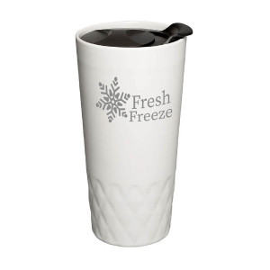 14oz Double-Wall Ceramic Textured Tumbler