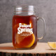 16oz Maplewood Libbey Mason Jar with Handle