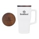 18oz Ceramic Mug with Wood Lid