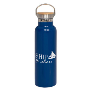 20oz Vacuum Insulated Water Bottle with Bamboo Lid