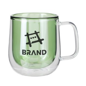 8.4oz Double Walled Colored Glass Mug