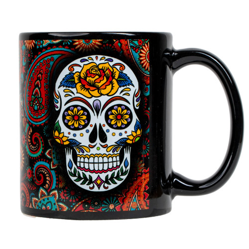Full Color 11oz Black Ceramic Mug
