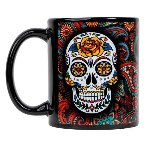 Full Color 11oz Black Ceramic Mug