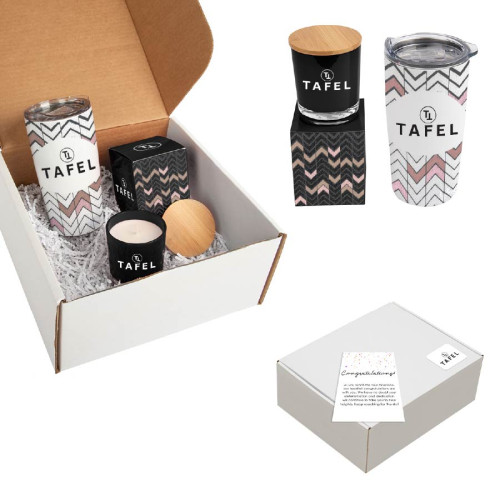 Full Color Himalayan Tumbler and Candle Gift Set