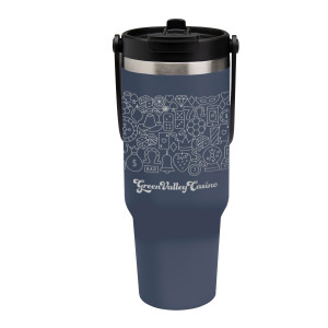 Full Laser Peak Intrepid 40oz Recycled Stainless Steel Tumbler