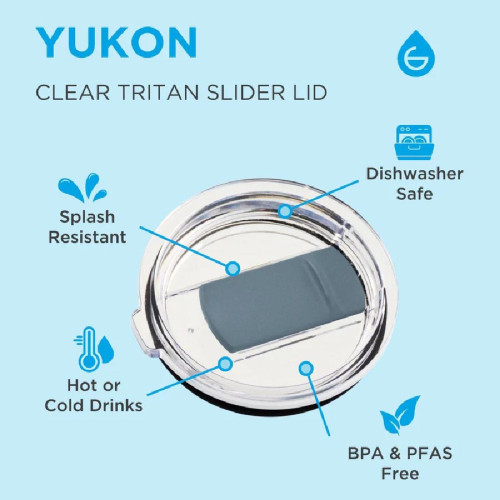 GROSCHE Yukon 30oz Stainless Steel Slider Lid Tumbler