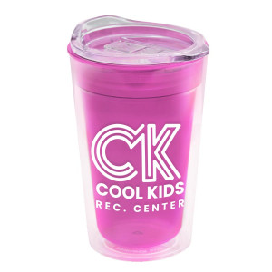 Garyline® 14oz Transparent Tumbler with Slider Lid