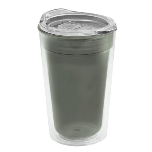 Garyline® 14oz Transparent Tumbler with Slider Lid Garyline® 14oz Transparent Tumbler with Slider Lid