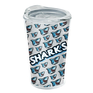 Garyline® 14oz Transparent Tumbler with Slider Lid and Full-Color Insert