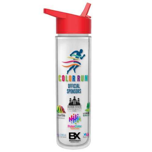 Garyline® 16oz Chiller Insulated Bottle with Flip-Straw Lid and Full-Color Insert