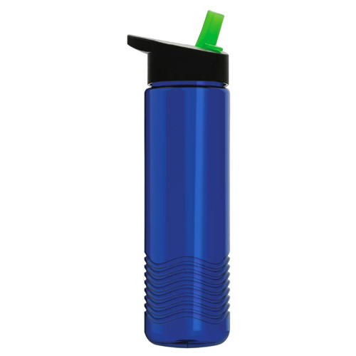 Garyline® 24oz Wave Tritan® Bottle with Flip-Straw Lid