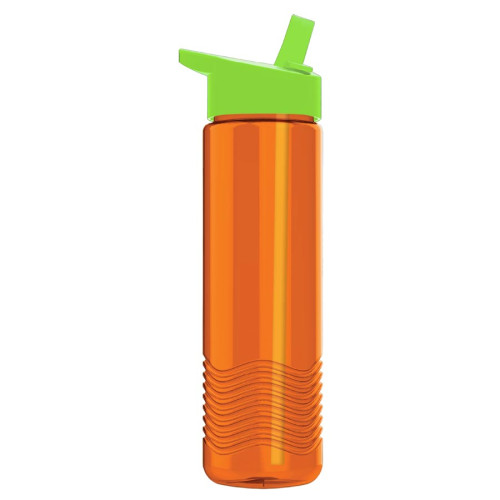 Garyline® 24oz Wave Tritan® Bottle with Flip-Straw Lid