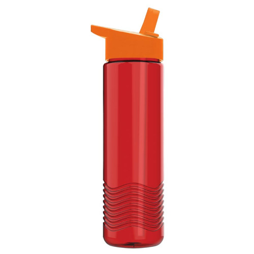 Garyline® 24oz Wave Tritan® Bottle with Flip-Straw Lid