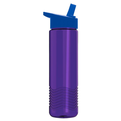 Garyline® 24oz Wave Tritan® Bottle with Flip-Straw Lid