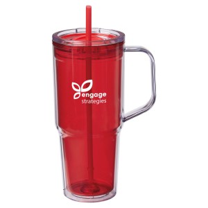 Hampton 32oz Recycled AS Double Wall Tumbler with Handle Hampton 32oz Recycled AS Double Wall Tumbler with Handle
