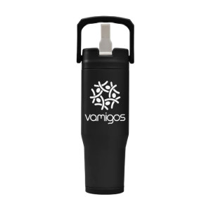 Polar Duo 32oz Double-Wall Recycled Stainless Steel Tumbler with Storage Base Polar Duo 32oz Double-Wall Recycled Stainless Steel Tumbler with Storage Base