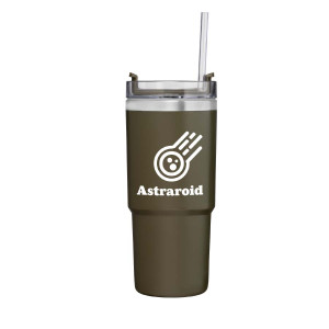 Rime 25oz Recycled Stainless Steel Double-Wall Leakproof Straw Tumbler Rime 25oz Recycled Stainless Steel Double-Wall Leakproof Straw Tumbler