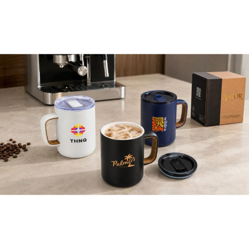 Savor 14 oz Eco-Friendly Ceramic-Lined Vacuum Insulated Mug