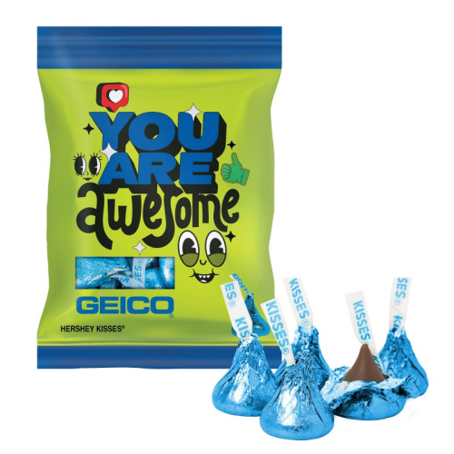 2 oz Full Color Digibag™ with Color Hershey Kisses®