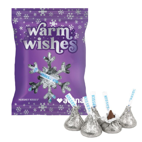 2 oz Full Color Digibag™ with Silver Hershey Kisses®