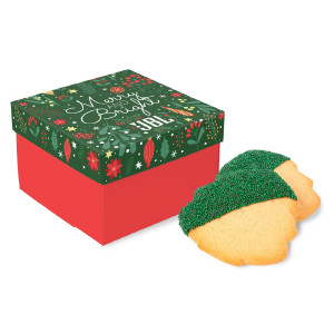 3-Piece Decadent Christmas Tree Cookies in Gift Box