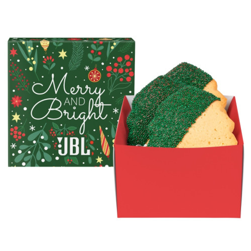 3-Piece Decadent Christmas Tree Cookies in Gift Box