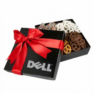 4 Delights Gift Box with Assorted Mini Pretzels