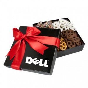 4 Delights Gift Box with Assorted Mini Pretzels
