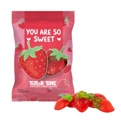 4 oz Full Color Digibag™ with Gummy Strawberries