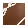 Brown with White Ribbon 