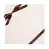 Ivory with Brown Ribbon 