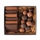 6 Piece Gold / Silver Custom Cookie Gift Box with Sea Salt Caramels