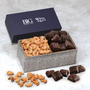 Cashews & Chocolate Sea Salt Caramels in Gift Box