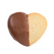 Chocolate Dipped Heart Cookie in Gift Tin Chocolate Dipped Heart Cookie in Gift Tin