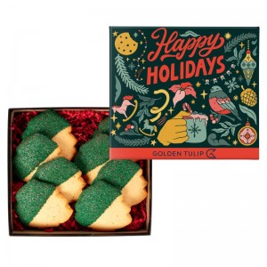 Decadent Christmas Tree Cookies in Gift Box Decadent Christmas Tree Cookies in Gift Box